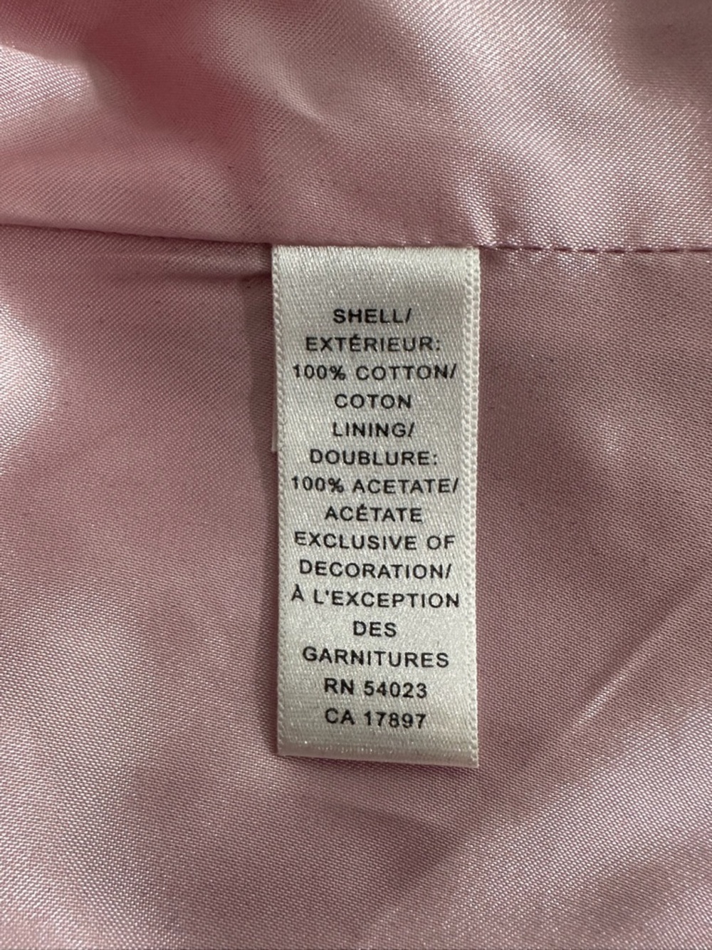 Banana Republic Pink Trench Coat Satin Trim Button Front Jacket Preppy Small - Picture 13 of 14